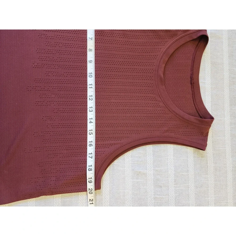 Lululemon SZ 12Train To Be Tank Brick  LW1CXAS